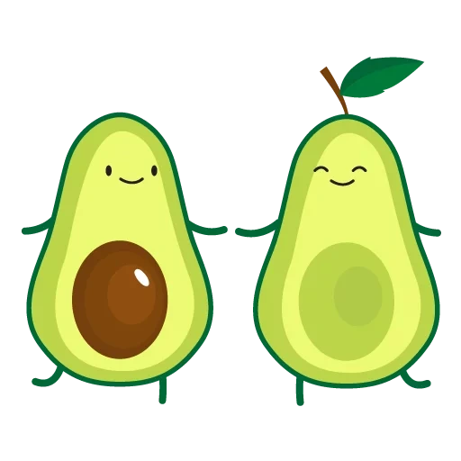 avocado, l'avocado è dolce, avocado clipart, disegni di avocado, cartoon avocado
