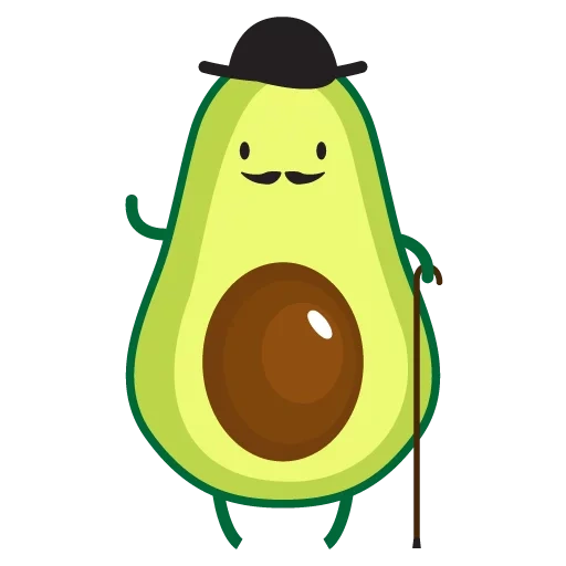 avocado, dancing avocado, cartoon di avocado, disegni di avocado carini, disegni carini schizzi avocado