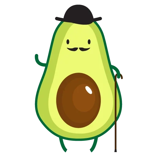 palta, aguacate de baile, caricatura de aguacate, lindos dibujos de aguacate, lindos dibujos bocetos aguacate