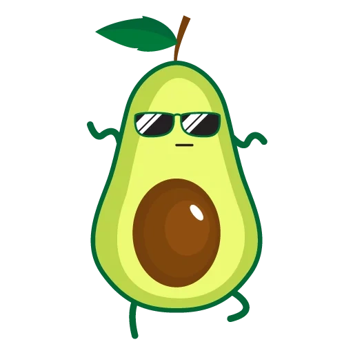 avocado, mr avocado, cheerful avocado, avocado pattern, avocado cartoon
