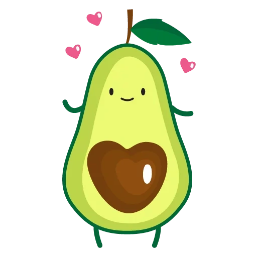 avocado, avocado pattern, avocado cartoon, avocado illustration, lovely avocado pattern