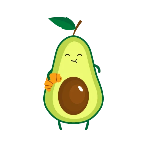 palta, aguacate triste, dibujos de aguacate, caricatura de aguacate, los dibujos de aguacate son lindos