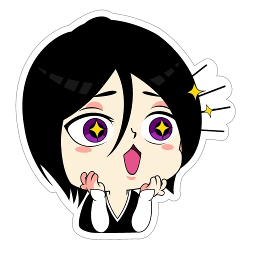 bild, emoji blich, rukia kuchiki, shimoneta chibi