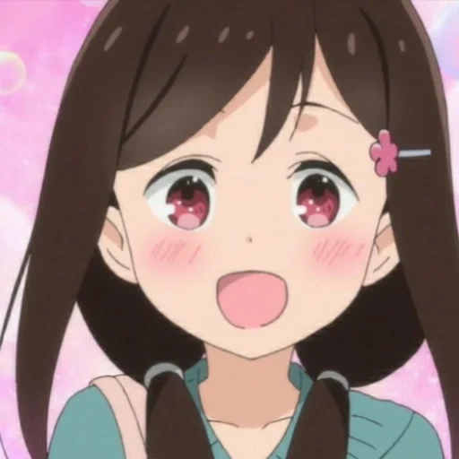 animation art, anime girl, cartoon character, hitori bocchi wahaha