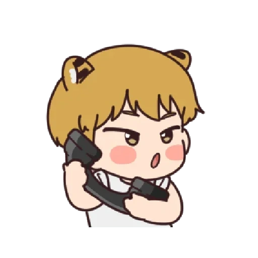 chibi bts, bts chibi, chibi bts taiheng, chibi taiheng bts, bts cartoon tyheng