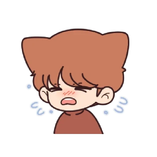 chibi, asiatique, chibi bts, bts fanart, chibi bts simple