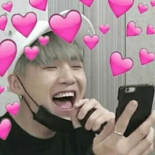 kpop bts, bts heart, bangtan boys, bts taiheng valentine's day, bts meme of poplar heart