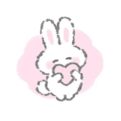 little rabbit, little rabbit, hi rabbit, rabbit sticker