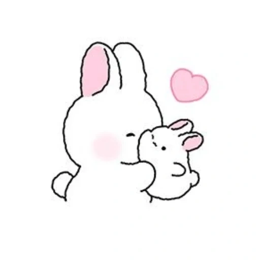 bunny, caro coniglio, disegni carini, disegno carino, i disegni della luce sono leggeri