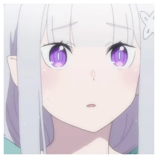 anime, anime carino, emilia ray zero, personaggio di anime, anime re zero owa