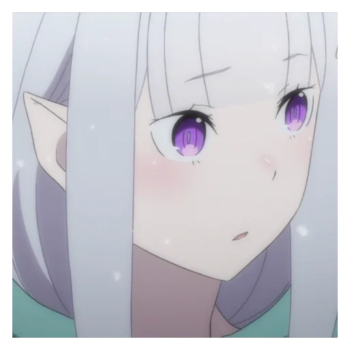 emilia re zéro, personnages d'anime, re zero 2 emilia, anime re zéro ova, emilia re zéro anime