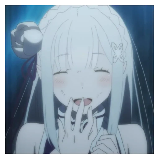 fille animée, filles anime, emilia re zéro, personnages d'anime, re zero saison 2 emilia