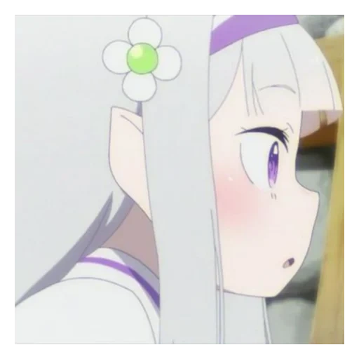 anime, réeno anime, emilia kawaii, re zero emilia, emilia re zéro