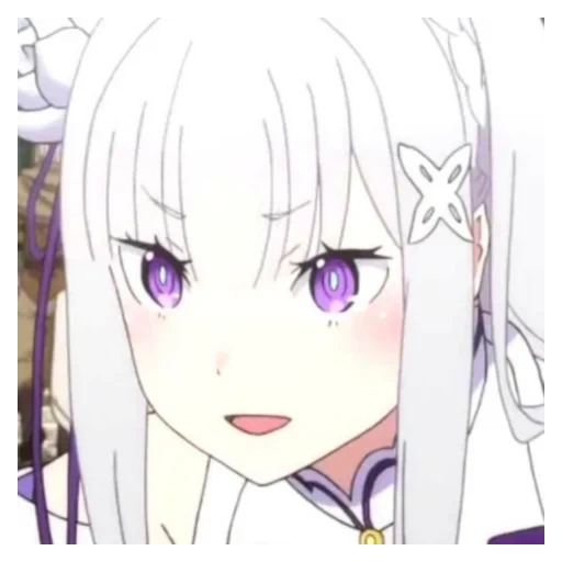 kreativitas anime, anime girl, emilia ray zero, emilia re zero, karakter anime