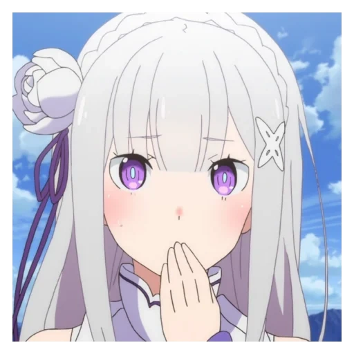 emilia, anime girl, emilia ray zero, karakter anime, re:zero living zero to alternative world