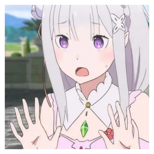 anime emilia, re zero emilia, emilia ray zero, personaggio di anime, pattern carini anime