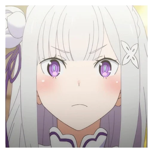 аниме, аниме девушки, эмилия ре зеро, emilia re zero, эмилия ре зеро аватар