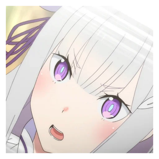 anime mignon, emilia re zéro, emilia re zéro, personnages d'anime, re zero op 1