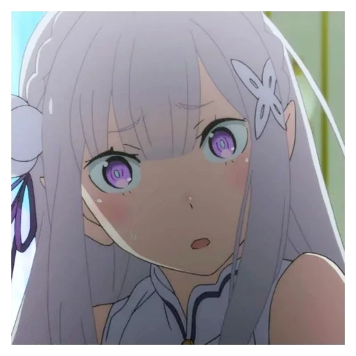 anime girl, emilia ray zero, re zero emilia, re zero emilia, personaggio di anime