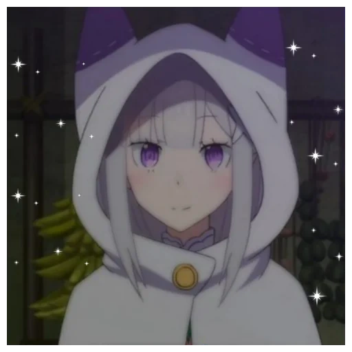 re zéro, emilia re zéro, personnages d'anime, icône emilia re zero, re zéro vie de zéro monde alternatif