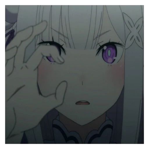 animação, menina anime, menina anime, emilia re zero, papel de animação