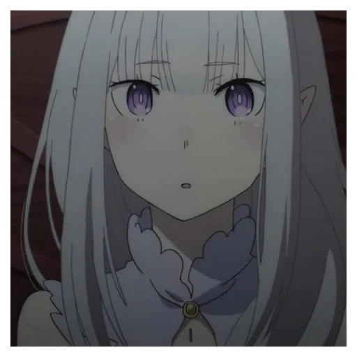 anime carino, ray zero anime, emilia ray zero, re zero emilia, personaggio di anime