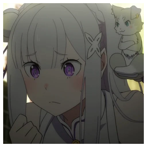 re zero vp, von null anime, emilia re zero, emilia re zero, anime charaktere