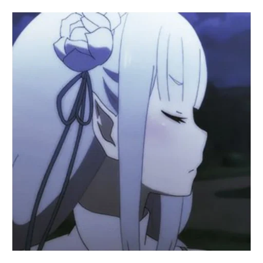 аниме девушки, эмилия ре зеро, emilia re zero, персонажи аниме, re:zero жизнь нуля альтернативном мире