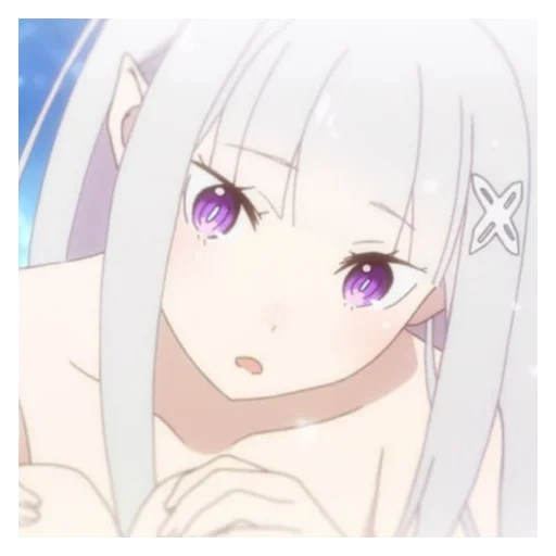 anime girl, anime girl, emilia ray zero, personaggio di anime