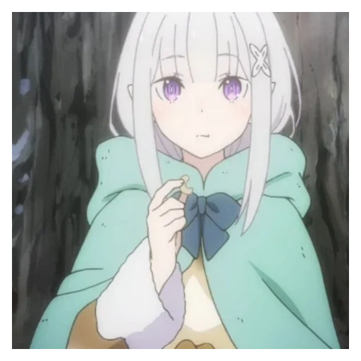 anime mignon, fille animée, personnages d'anime, anime re zéro ova, re zero 2 emilia tan