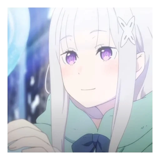 amelia ray zero, emilia re zero, papel de animação, animação re zero owa, amelia ray zero animation