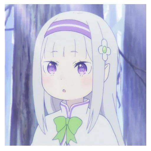 anime feii, pequeña emilia, emilia kawaii, emilia re cero, re cero life of zero alternative world