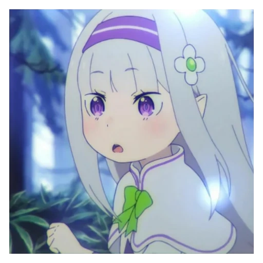 anime, idées d'anime, petite emilia, emilia re zéro, re zéro vie de zéro monde alternatif