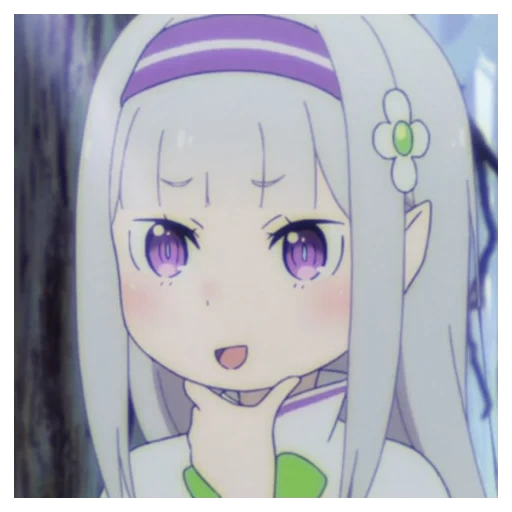 аниме, топ аниме, emilia re zero, эмилия re zero, маленькая эмилия re zero