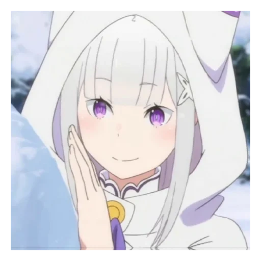 emilia, emilia ray zero, re zero emilia, personaggio di anime, emilia e zero avatar