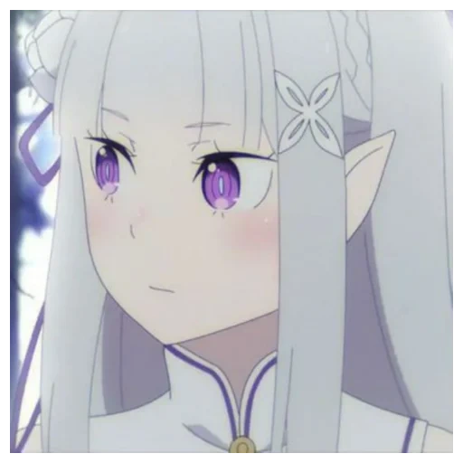 anime, re zéro, re zero emilia, emilia re zéro, emilia re zéro avec un crayon