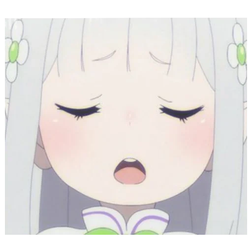 anime, anime kesederhanaan, karakter anime, gambar anime lucu, emilia jr re zero