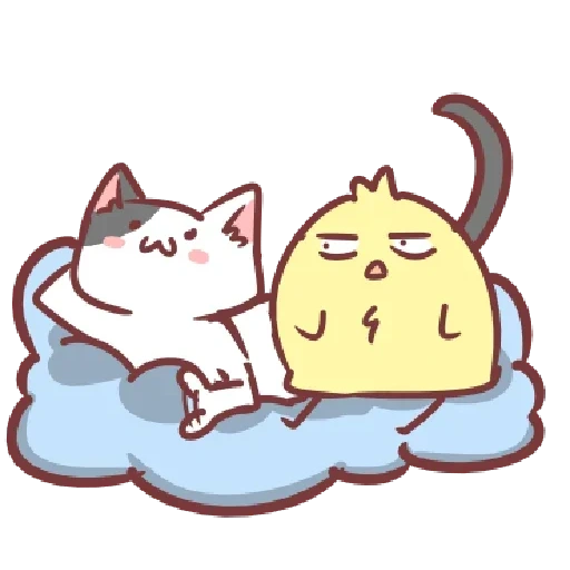 chat mignon, dessins de chats mignons, mochi mochi pêche chat, dessins de chats nyshny, dessins de chats mignons