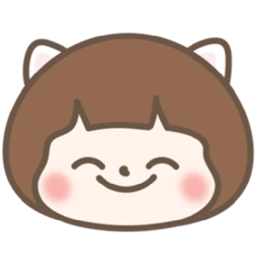 orang, yang indah, kawai, mainan, emoji anime