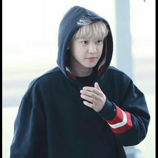 park chang yeol, exo chanyeol, parxing hood, baxing jersey, hoodie parker canel
