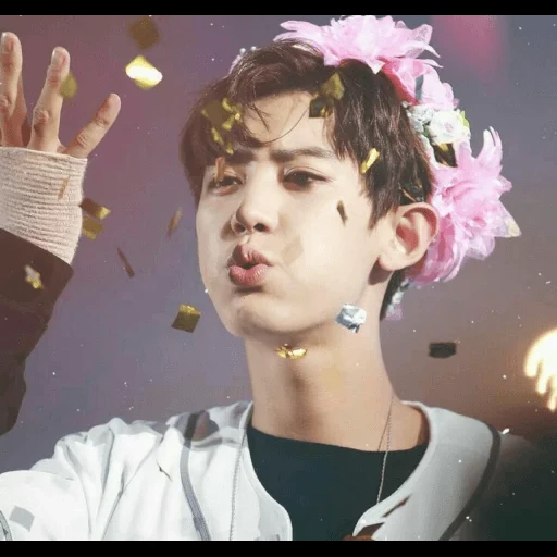 pak chanyeol, exo chanyeol, exo baekhyun, chanel wreath, chanyol exo milashka