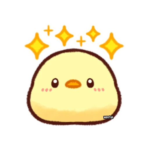 милые рисунки кавай, стикеры soft and cute chick, whatsapp stickers, soft and cute chick emoji, милые рисунки легкие