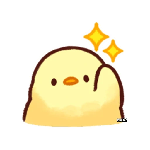 милый цыплёнок эмодзи арт, soft and cute chick, стикеры милые, стикеры для whatsapp 18, soft and cute chick emoji