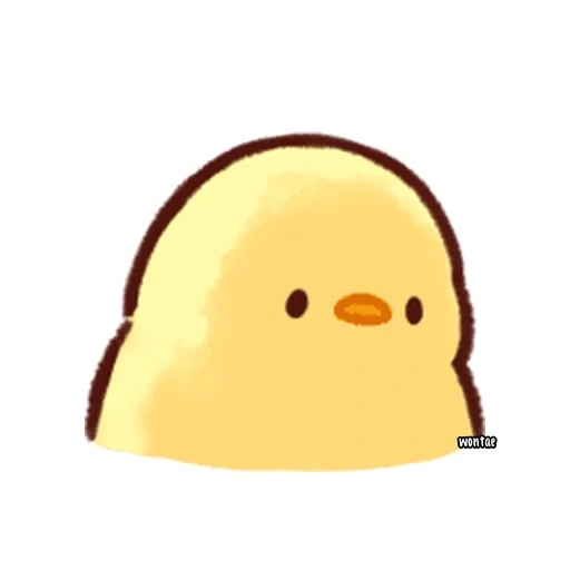 стикеры soft and cute chick, стикеры для telegram soft and cute chick, азиат, милые рисунки, эмодзи стикеры