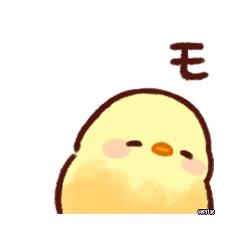 soft and cute chick, стикеры soft and cute chick, японский цыпленок, милые рисунки, животные милые