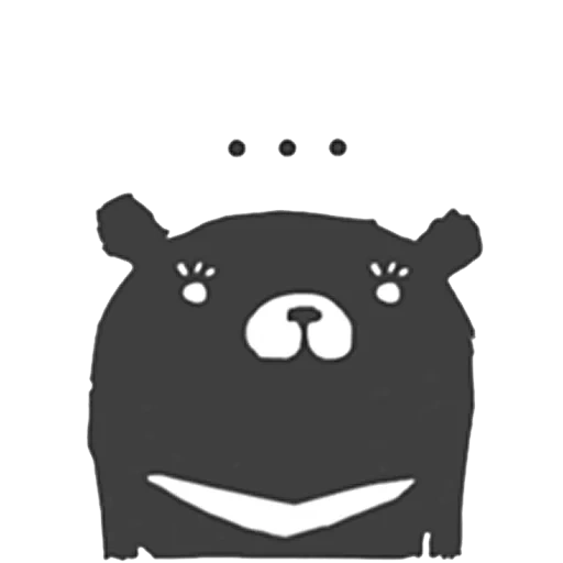 urso, trevas, humano, o emblema do hipopótamo, logotipo animal