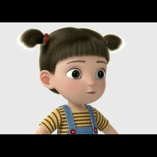 karakter anak anak, karakter disney, karakter 3d yang lucu, karakter kartun anak, gadis kartun 3d dicurangi oleh pabrik kartun