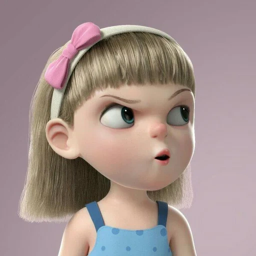 language, language, the little girl, cutie cartoon, cartoon girl