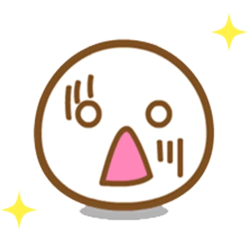 kawaii, kawaii, broma, cara sonriente, los emoticones son lindos