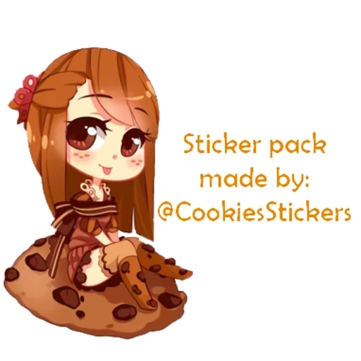 chibi, anime chibi food, anime cookie, anime chibi dav, anime chibi food dav